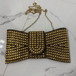 Rhinestone Bowtie Iconic Clutch Bag!